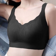 【大きいサイズ】 胸を小さく見せる！脇高シームレスブラジャー 大きいサイズ レディース インナー 冬