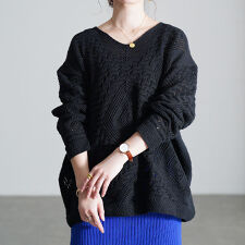 【大きいサイズ】 透かし編みVネックニットプルオーバー 大きいサイズ レディース トップス ニット