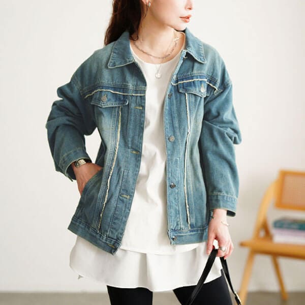 ニットドッキングデニムジャケット | ブージュルード(Bou Jeloud