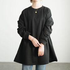 【大きいサイズ】 裏起毛フレアチュニック 大きいサイズ レディース チュニック 長袖 ロング 裏起毛
