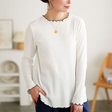 【大きいサイズ】 配色メロープチハイネックリブトップス 大きいサイズ レディース トップス ニット