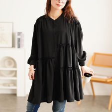 【大きいサイズ】 アシンメトリーティアードチュニック 大きいサイズ レディース チュニック アシンメ