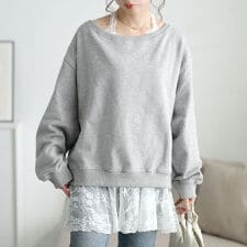 【大きいサイズ】 オフショルスウェット＆ホルターネックレースインナーセット 大きいサイズ