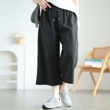【大きいサイズ】 軽量ストレッチクロップドワイドパンツ 大きいサイズ レディース パンツ ズボン