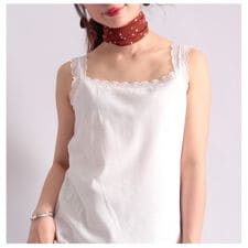 【大きいサイズ】レディース 前後2wayレースタンクトップ