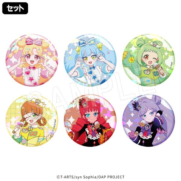 おねがいアイプリ　おりびあ　缶バッジ　まとめ売り おねがいアイプリ】 トレーディングホロ缶バッジ （1SET/6個入り