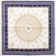 ウェッジウッド　大判　綿シルクハンカチ（58cm）アンセミオン　【WEDGWOOD】