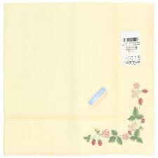 ウェッジウッド　刺繍ハンカチ　ワイルドストロベリー　【WEDGWOOD】
