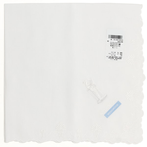 ウェッジウッド　刺繍ハンカチ　アンセミオン　【WEDGWOOD】