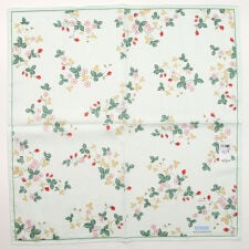 ウェッジウッド　大判　プリントハンカチ（58cm）ジャガード　ワイルドストロベリー