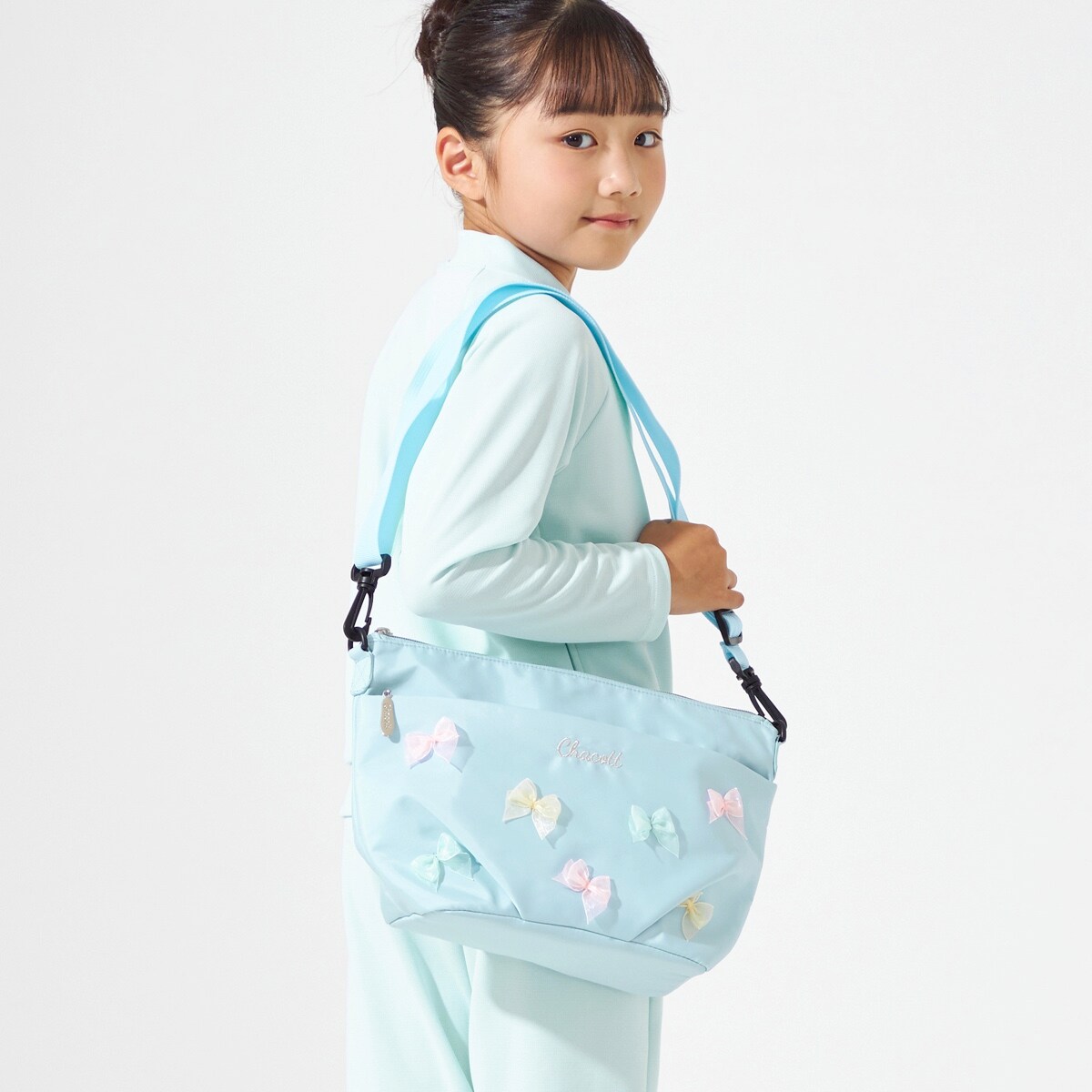 Chacott バレエレッスンバッグ リボン2wayショルダー ロイヤルピンク