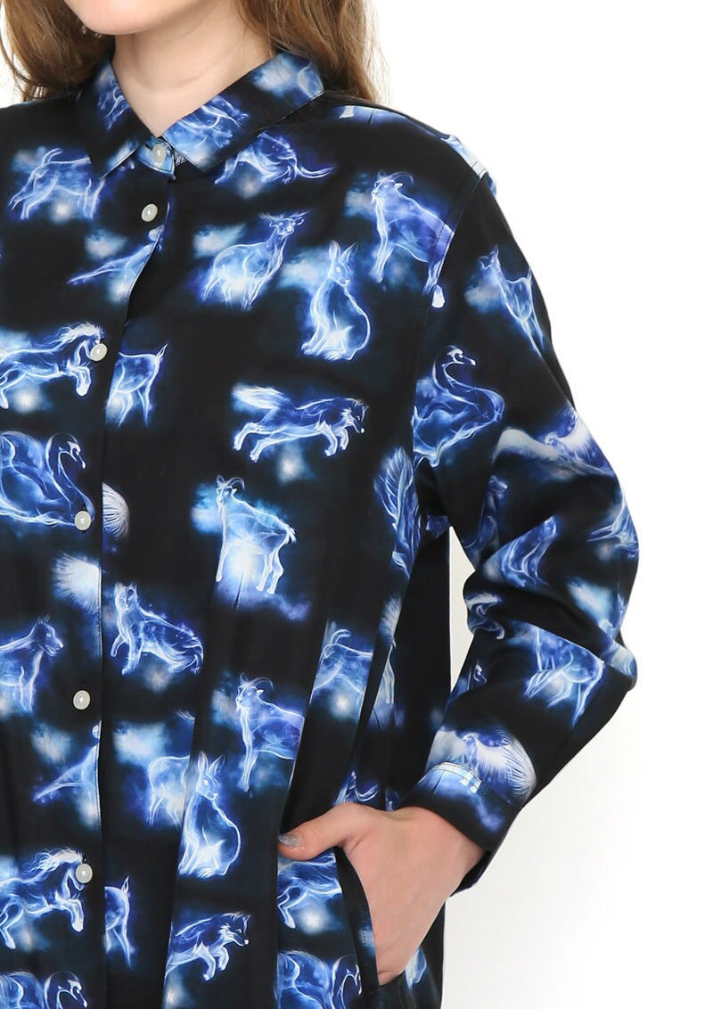 レディース コラボレーションシャツワンピース パトローナスパターン ハリー ポッター グラニフ Graniph ファッション通販 マルイウェブチャネル Ca000 1 77 01