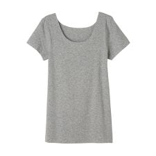 【KIREILABO】【Fitte　完全無縫製インナー】【２分袖インナー】