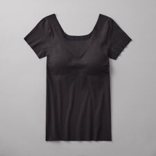 【KIREILABO】【肌側綿100％】【２分袖インナー（パッド付）】