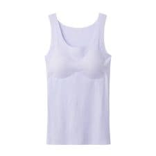 【KIREILABO】【完全無縫製COOL<軽のびレーヨン＞】【ラン型インナ－（パツド付）】