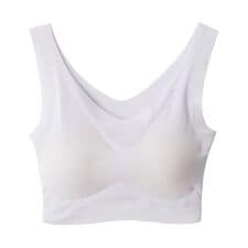 【キレイラボ】【完全無縫製COOL】【さわやかメッシュ】ハ－フトップ