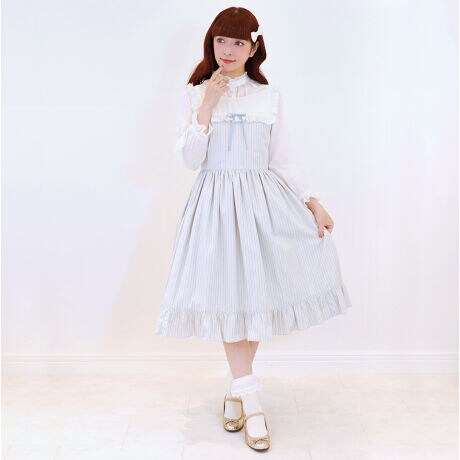 ストライプフリルノースリーブワンピース エミリーテンプルキュート Emily Temple Cute ファッション通販 マルイウェブチャネル
