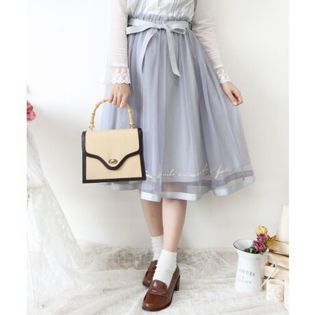 新作】ﾛｺﾞ刺繍ﾁｭｰﾙｽｶｰﾄ | フィント(FINT) | マルイウェブチャネル