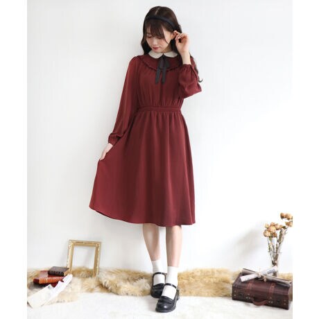 フリルヨーククレリックワンピース 洗える フィント Fint 39ae02j008 ファッション通販 マルイウェブチャネル