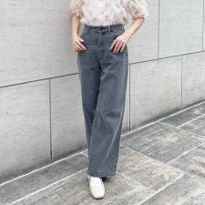 フィント(FINT)の【洗える/サイズ展開あり】ローウエスト バギー デニム パンツ