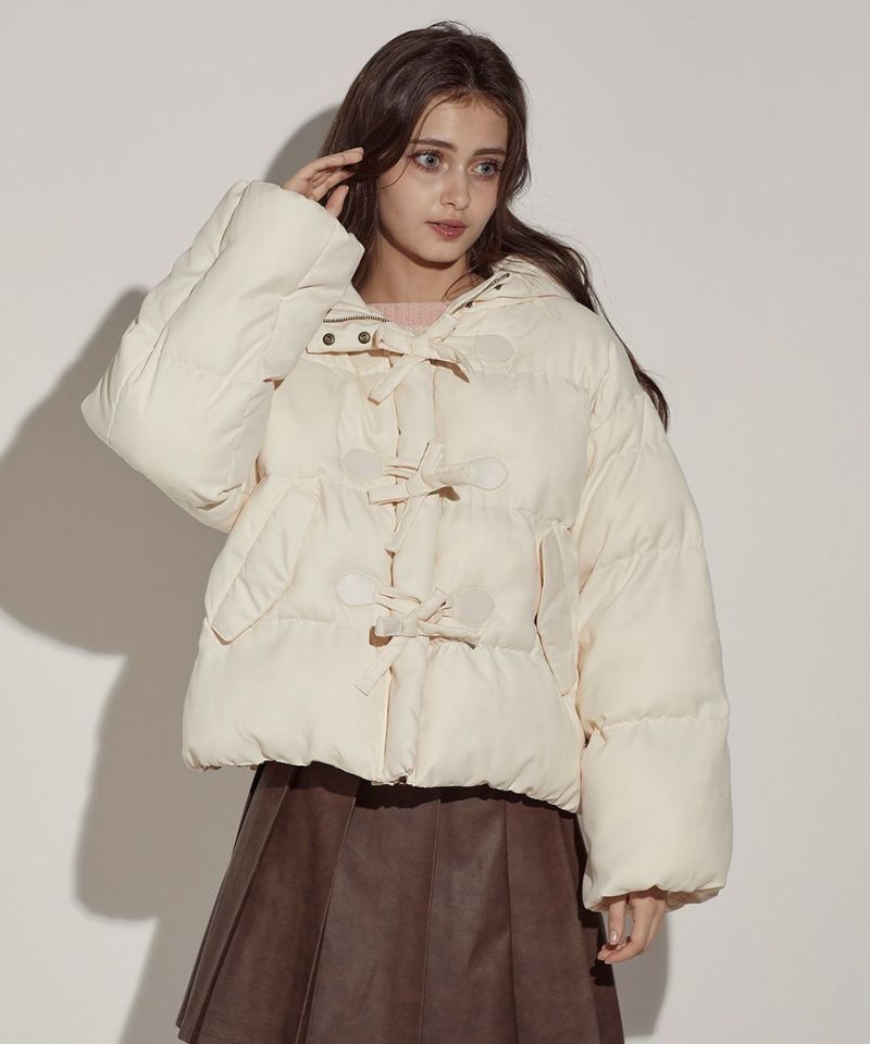 リボン釦ダッフルエコダウンコート | フィント(FINT) | マルイウェブ