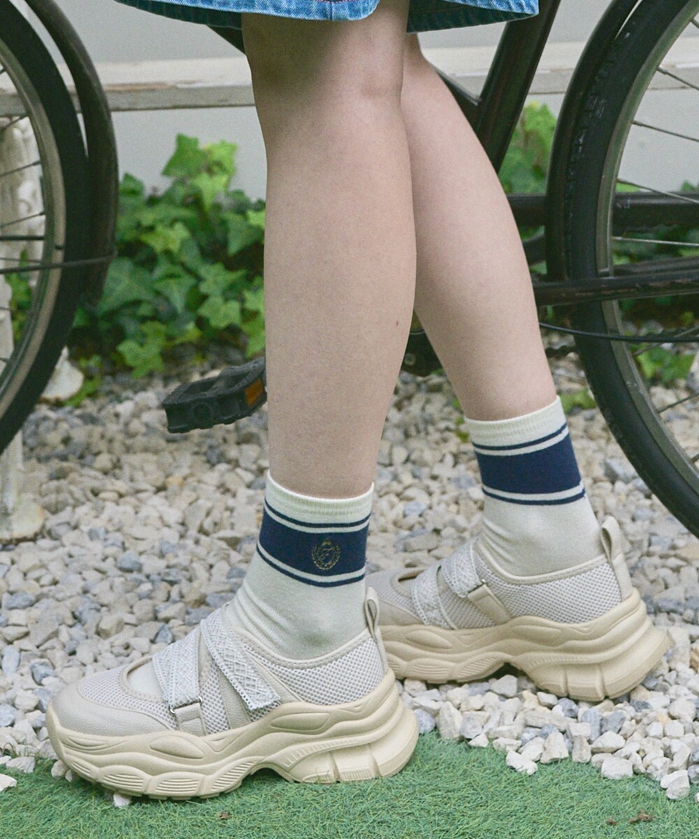 フィント（FINT）/【LLサイズあり】【サイズ展開】レースベルクロ厚底スニーカー LLサイズあり】【サイズ展開】レースベルクロ厚底スニーカー