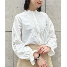 レースピンタック使いブラウス【洗える】 | フィント(FINT)