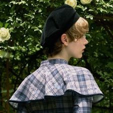 フィント(FINT)の別珍リボンベレー帽