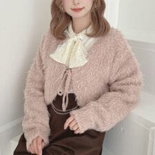 フィント(FINT)の【洗える】ポワルフェザーニットボレロ