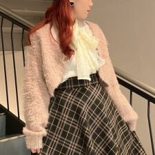 フィント(FINT)の【ふわふわ/上品/洗える】ポワルフェザーニットボレロ