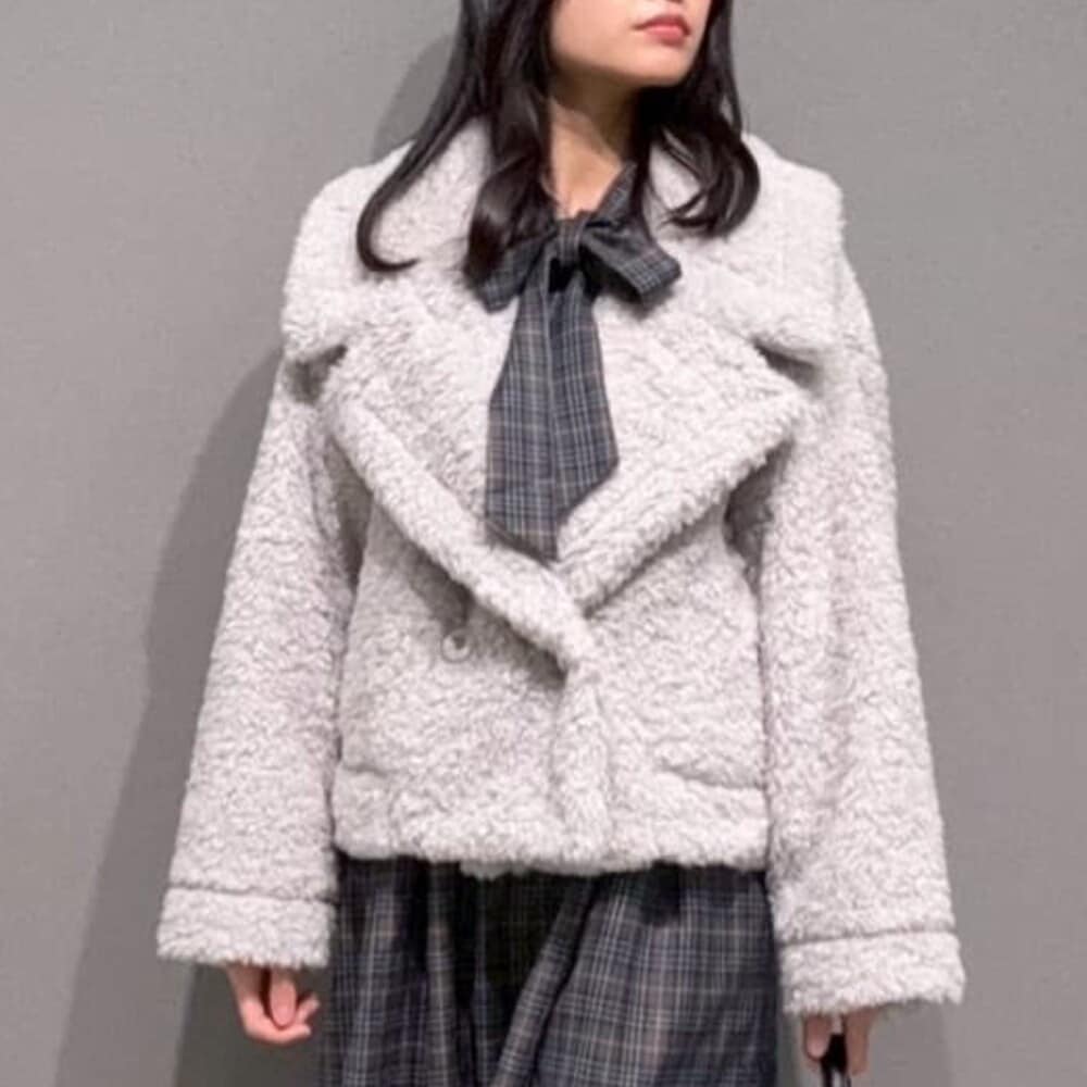 テディベア ボアコート ボアジャケット ミドル丈 | エルフランク