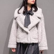 ビッグカラーボアコート