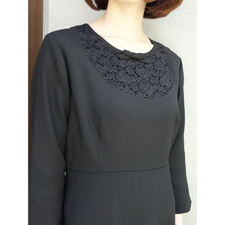 ブラックフォーマル ヨークレース使いワンピース 喪服 礼装 卒業式 入学式 かわいい フィント Fint 22le02i002 ファッション通販 マルイウェブチャネル