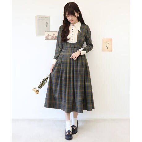 秋冬新作 クレリックヨーク切替チェックワンピース An3 Limited アンアナザーアンジェラス An Another Angelus 35de03j003 ファッション通販 マルイウェブチャネル