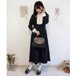 新作】クレリックレースヨーク切替ワンピース/limited 大人気 