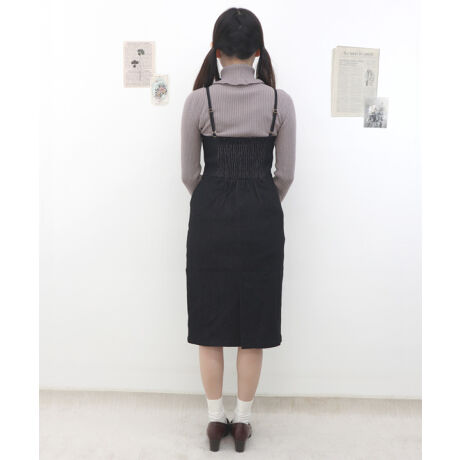 新作 フロントレースアップデニムタイトジャンパースカート 上品 かわいい 合わせやすい アンアナザーアンジェラス An Another Angelus 36be05f010 ファッション通販 マルイウェブチャネル