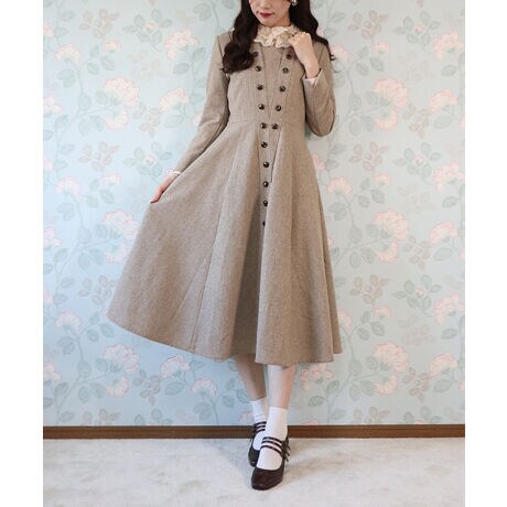 釦使いツイードフィットandフレアーワンピース 洗える アンアナザーアンジェラス An Another Angelus 40de02j004 ファッション通販 マルイウェブチャネル