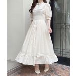 ヨーク切替コットンリップルロングワンピース | アンアナザー  