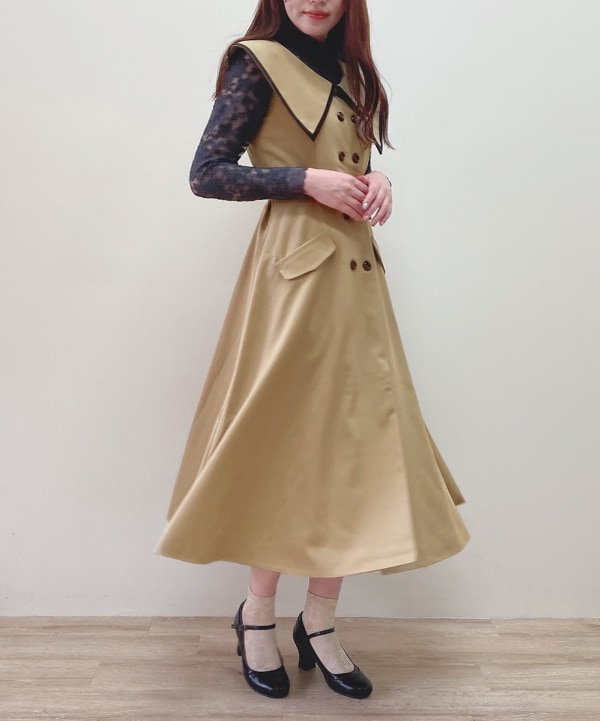 アンアナザーアンジェラス（an another angelus）/ビッグカラートレンチジレワンピース ビッグカラートレンチジレワンピース | アンアナザーアンジェラス(an