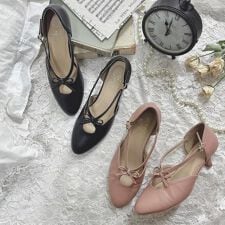 アンアナザーアンジェラス(an another angelus)のプチリボンセパレートパンプス