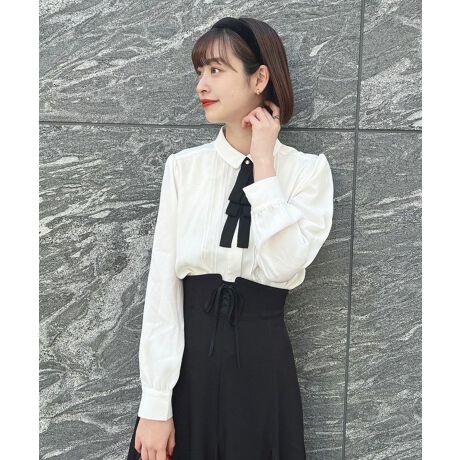 多重リボンタイ付きブラウス【洗える】 | アンアナザーアンジェラス(an 