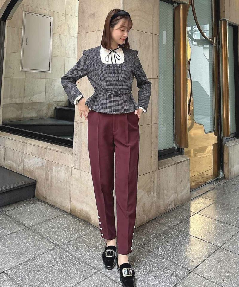 マリークヮントパールデニム パンツ マリークワント MARY QUANT パールデニム パンツ （ネイビー