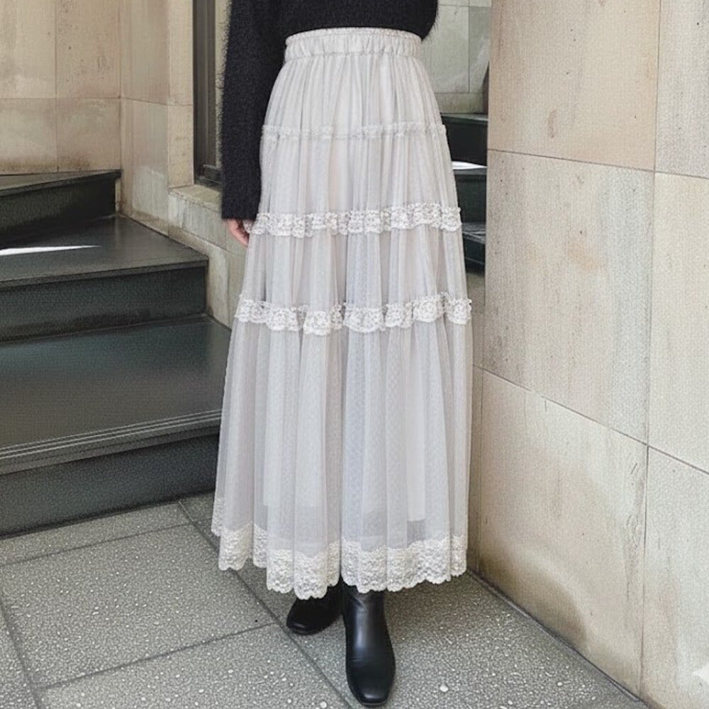 [�}���C]���[�X �t���� �`���[�� �X�J�[�g �􂦂�/�A���A�i�U�[�A���W�F���X�ian another angelus�j L/GRAY