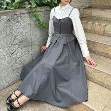 アンアナザーアンジェラス(an another angelus)の【洗える】ビスチェコンビキャミワンピース