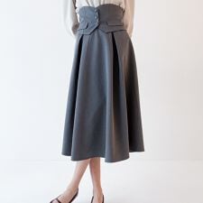 【2way仕様】ジレコルセット2WAYフレアースカート