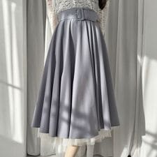 【サイズ展開】パニエサーキュラースカート 洗える