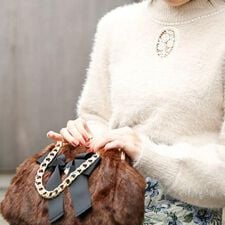 がま口ファーバッグ/an another angelus