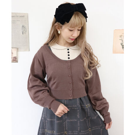 深uネックショートニットカーディガン An Another Angelus アンアナザーアンジェラス An Another Angelus 32bj04j015 ファッション通販 マルイウェブチャネル