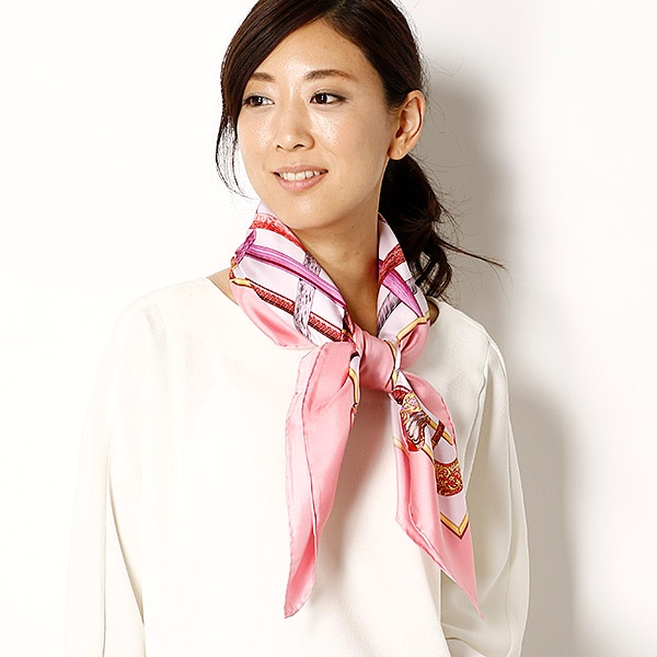 88×88cm】シルク100％スカーフ（レディース）日本製 | 伝統横濱