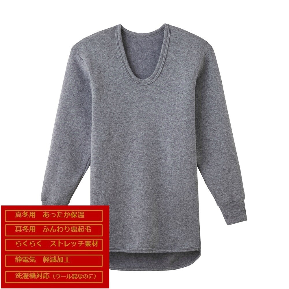 GUNZE SEEK ウールVネックシャツ　2枚 GUNZE SEEK ウールVネックシャツ2枚